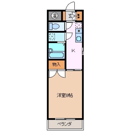 鈴鹿市駅 徒歩14分 3階の物件間取画像